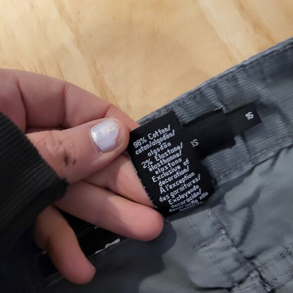 NWT Calvin Klein Jeans Gray Corduroy Straight Leg Sz. 16 Cotton Stretch - Picture 6 of 14